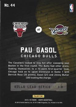 2015-16 Hoops - Road to the Finals #44 Pau Gasol Back