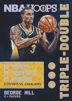 2015-16 Hoops - Triple-Double #25 George Hill Front