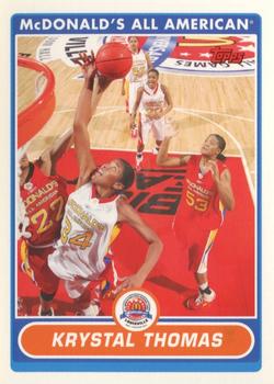 2007 Topps McDonald's All-American Game #KT Krystal Thomas Front