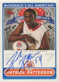 2007 Topps McDonald's All-American Game - Game Day Autographs Aftermarket #PP Patrick Patterson Front