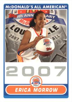 2007 Topps McDonald's All-American Game - Portraits (Photo Shoot) #EM Erica Morrow Front