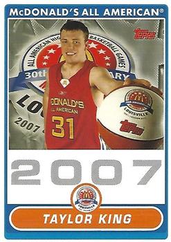 2007 Topps McDonald's All-American Game - Portraits (Photo Shoot) #TK Taylor King Front