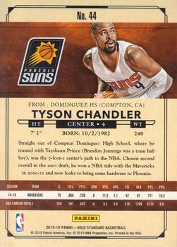 2015-16 Panini Gold Standard #44 Tyson Chandler Back