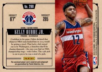 2015-16 Panini Gold Standard #260 Kelly Oubre Jr. Back