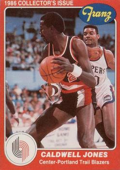 1985-86 Star Franz Portland Trail Blazers #7 Caldwell Jones Front