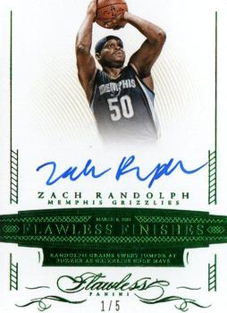 2014-15 Panini Flawless - Flawless Finishes Emerald #FF-ZR Zach Randolph Front