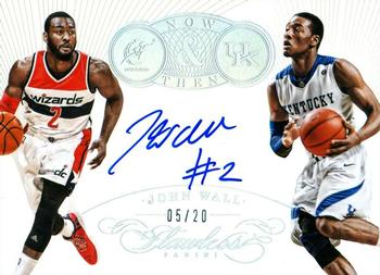 2014-15 Panini Flawless - Now and Then Signatures #NT-JW John Wall Front