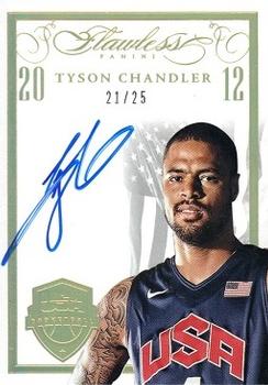 2014-15 Panini Flawless - Team USA Autographs White #W-TC Tyson Chandler Front