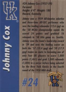 1999 AMA Kentucky Wildcats Legends #NNO Johnny Cox Back