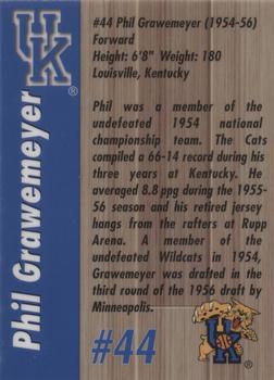 1999 AMA Kentucky Wildcats Legends #NNO Phil Grawemeyer Back