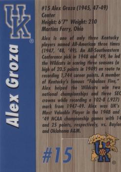 1999 AMA Kentucky Wildcats Legends #NNO Alex Groza Back