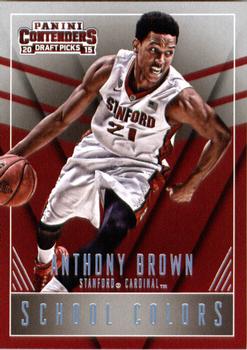 2015 Panini Contenders Draft Picks - School Colors #4 Anthony Brown Front