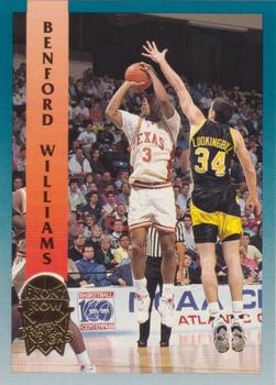 1992 Front Row Draft Picks - Gold #73 Benford Williams Front