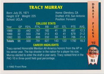 1992 Front Row Draft Picks - Gold #81 Tracy Murray Back