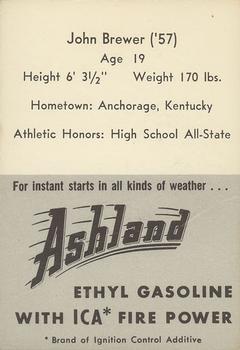 1955 Ashland / Aetna Oil #NNO John Brewer Back