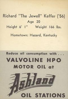 1955 Ashland / Aetna Oil #NNO Richard Keffer Back