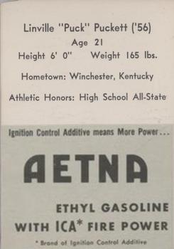 1955 Ashland / Aetna Oil #NNO Linville Puckett Back