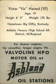 1955 Ashland / Aetna Oil #NNO Victor Harned Back