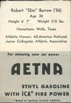 1955 Ashland / Aetna Oil #NNO Robert Burrow Back