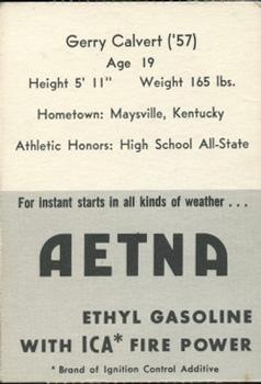 1955 Ashland / Aetna Oil #NNO Gerry Calvert Back