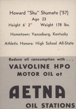 1955 Ashland / Aetna Oil #NNO Howard Shumate Back