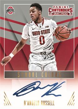 2015 Panini Contenders Draft Picks - School Colors Signatures #3 D'Angelo Russell Front