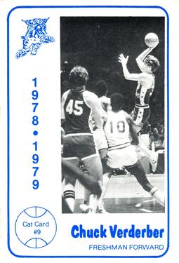1978-79 Foodtown Kentucky Wildcats #9 Chuck Verderber Front
