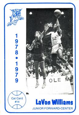 1978-79 Foodtown Kentucky Wildcats #14 LaVon Williams Front