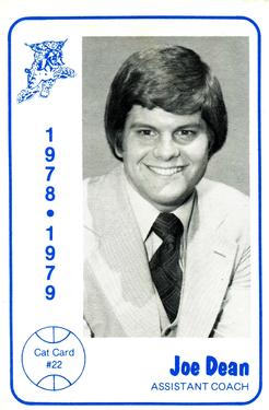 1978-79 Foodtown Kentucky Wildcats #22 Joe Dean Front