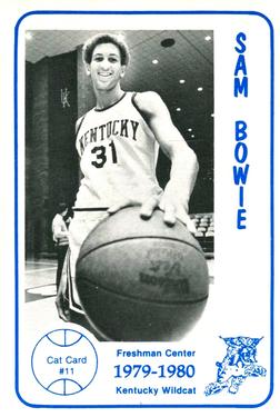 1979-80 Foodtown Kentucky Wildcats #11 Sam Bowie Front