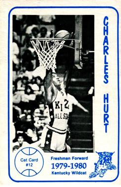 1979-80 Foodtown Kentucky Wildcats #12 Charles Hurt Front