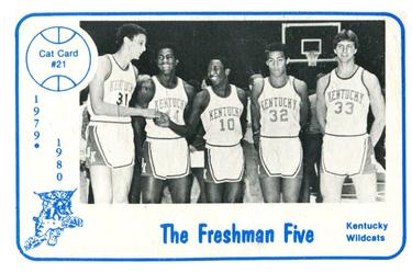 1979-80 Foodtown Kentucky Wildcats #21 The Freshman Five Front