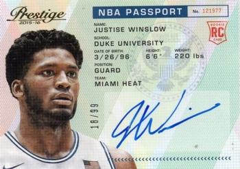 2015-16 Panini Prestige - NBA Passport #PAS-JW Justise Winslow Front
