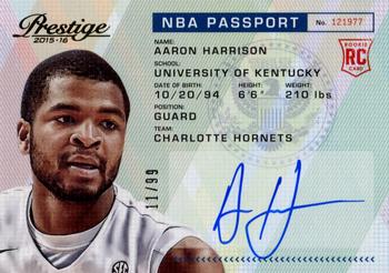2015-16 Panini Prestige - NBA Passport #PAS-AHA Aaron Harrison Front