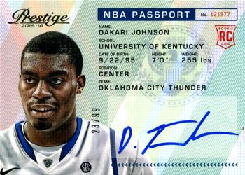2015-16 Panini Prestige - NBA Passport #PAS-DJ Dakari Johnson Front