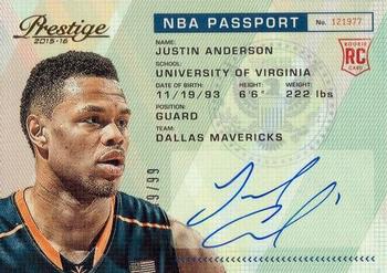 2015-16 Panini Prestige - NBA Passport #PAS-JA Justin Anderson Front