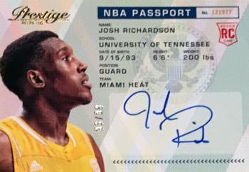2015-16 Panini Prestige - NBA Passport #PAS-JRN Josh Richardson Front