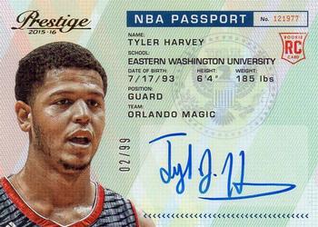 2015-16 Panini Prestige - NBA Passport #PAS-TH Tyler Harvey Front