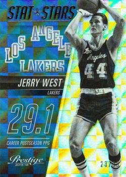 2015-16 Panini Prestige - Stat Stars Checkerboard #23 Jerry West Front