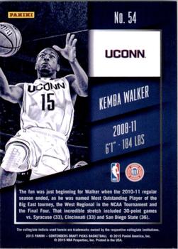2015 Panini Contenders Draft Picks - Draft Ticket #54 Kemba Walker Back
