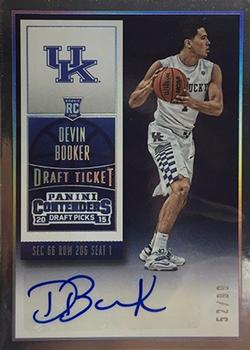 2015 Panini Contenders Draft Picks - Draft Ticket #115a Devin Booker Front