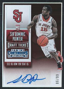 2015 Panini Contenders Draft Picks - Draft Ticket #159 Sir'Dominic Pointer Front