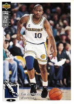 1995-96 Collector's Choice Argentina Stickers #4 Tim Hardaway Front