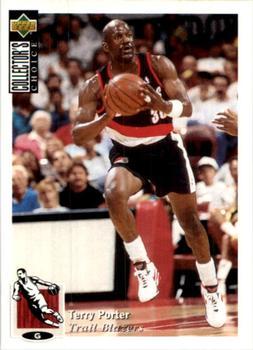 1995-96 Collector's Choice Argentina Stickers #35 Terry Porter Front