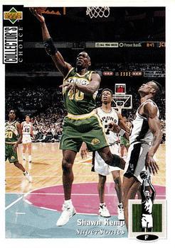 1995-96 Collector's Choice Argentina Stickers #55 Shawn Kemp Front