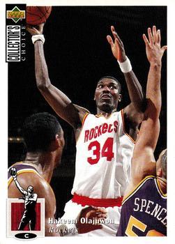1995-96 Collector's Choice Argentina Stickers #79 Hakeem Olajuwon Front