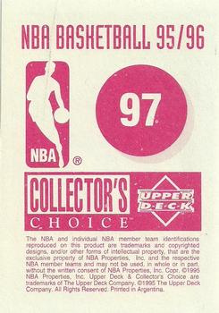 1995-96 Collector's Choice Argentina Stickers #97 John Stockton Back