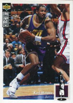 1995-96 Collector's Choice Argentina Stickers #99 Karl Malone Front