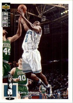 1995-96 Collector's Choice Argentina Stickers #116 Larry Johnson Front