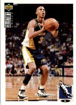 1995-96 Collector's Choice Argentina Stickers #142 Reggie Miller Front